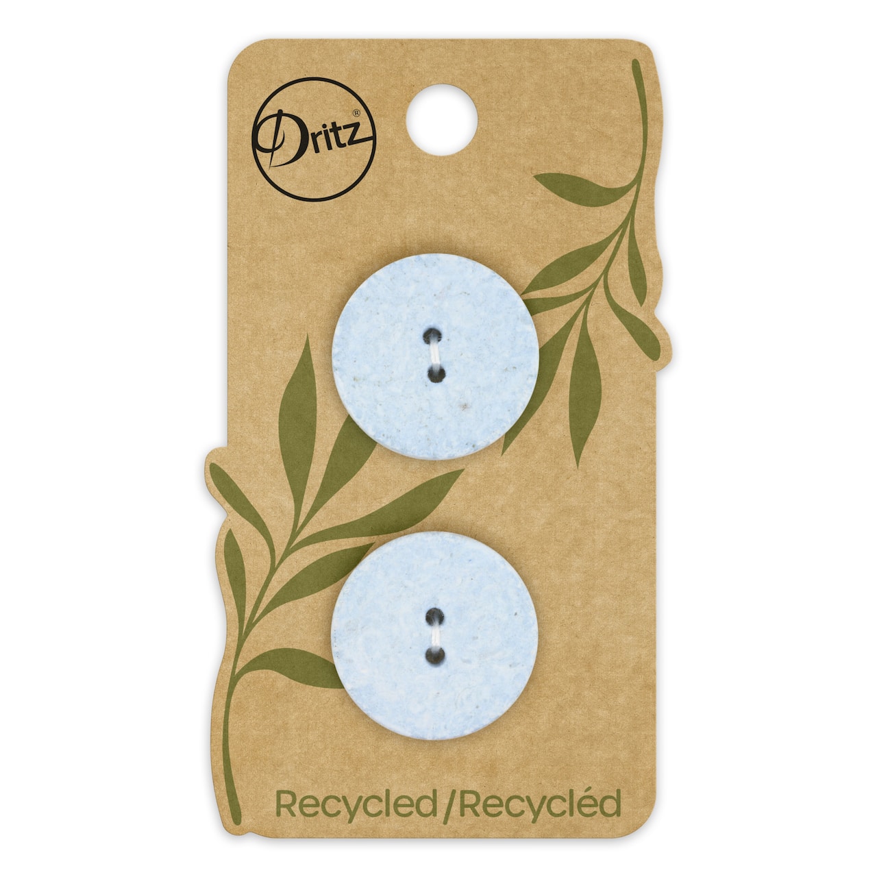Dritz® 23mm Recycled Cotton Round Buttons, 6ct.